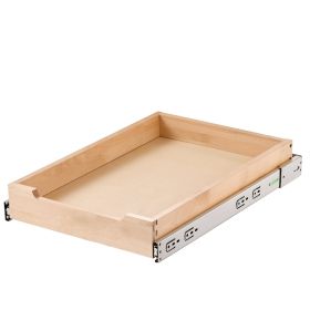 VEVOR Pull Out Cabinet Organizer, 14"W x 21"D Cabinet Drawer, Soft Close Slide out Shelf, Heavy-Duty Sliding Wood Drawer